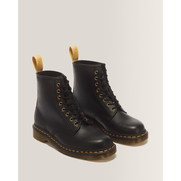 Dr. Martens Shoes - NEW Dr. Martens Vegan 1460 Felix Lace Up Boots Black Felix Rub Off 14045